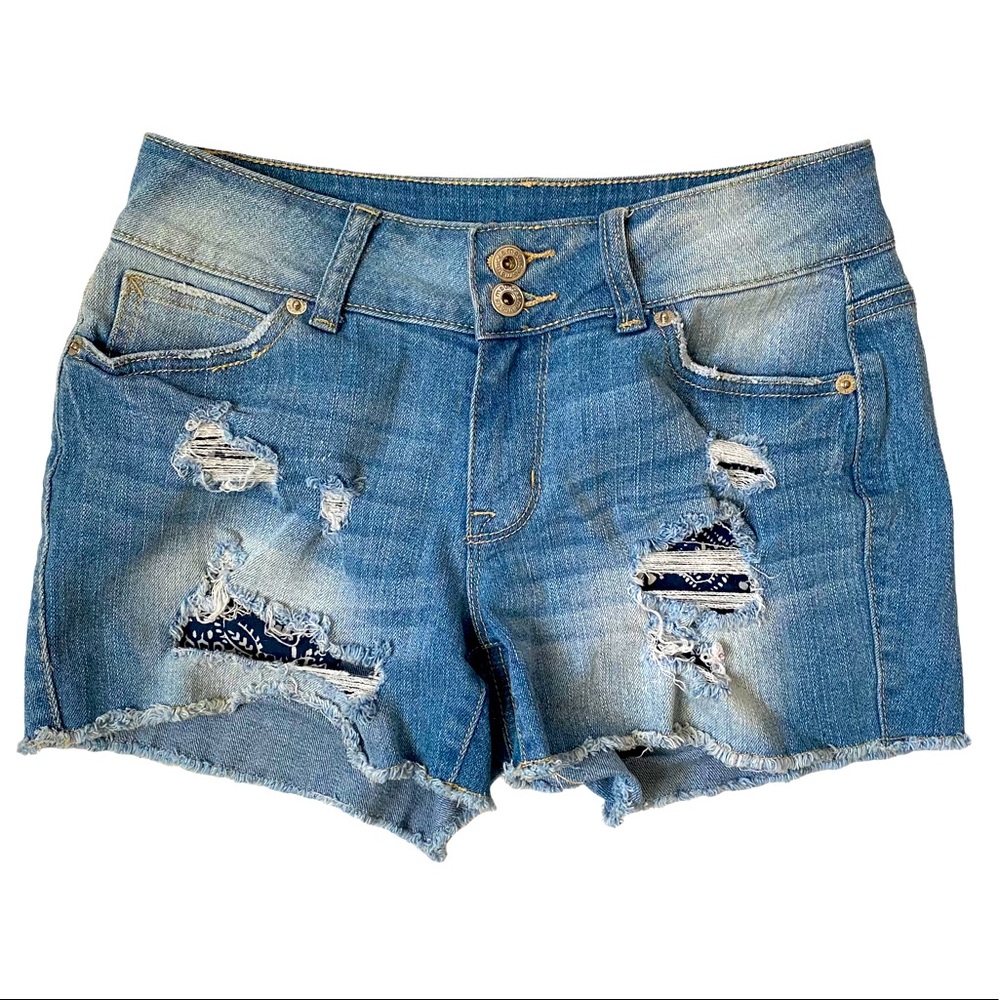 Maurices distressed denim Shorts 1/2